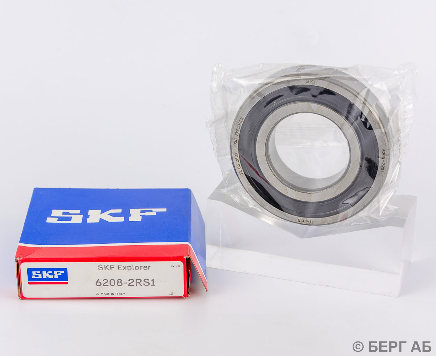 Производитель: SKF</br>Радиальные подшипники. 6208-2RS1