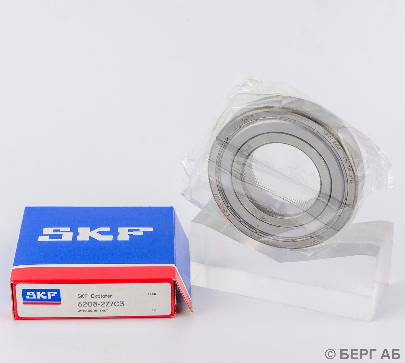 Производитель: SKF</br>Радиальные подшипники. 6208-2Z/C3