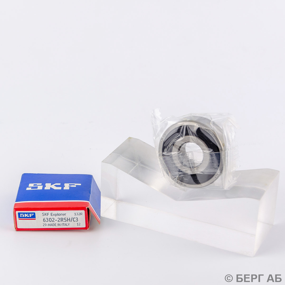 Радиальный шарикоподшипник с уплотнениями</br>Производство SKF 6302-2RSH/C3 spec SKF