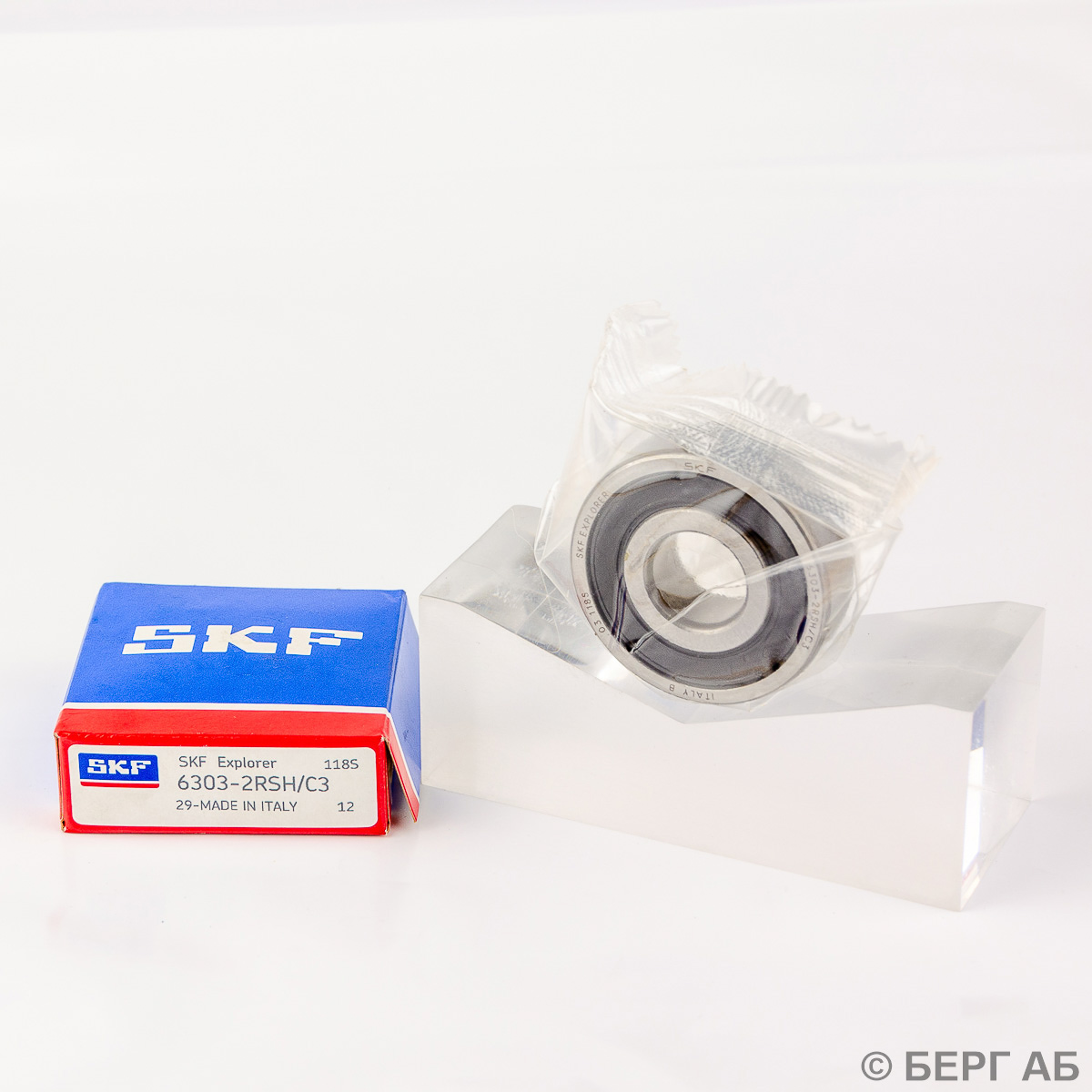 Радиальный шарикоподшипник с уплотнениями</br>Производство SKF 6303-2RSH/C3 spec SKF