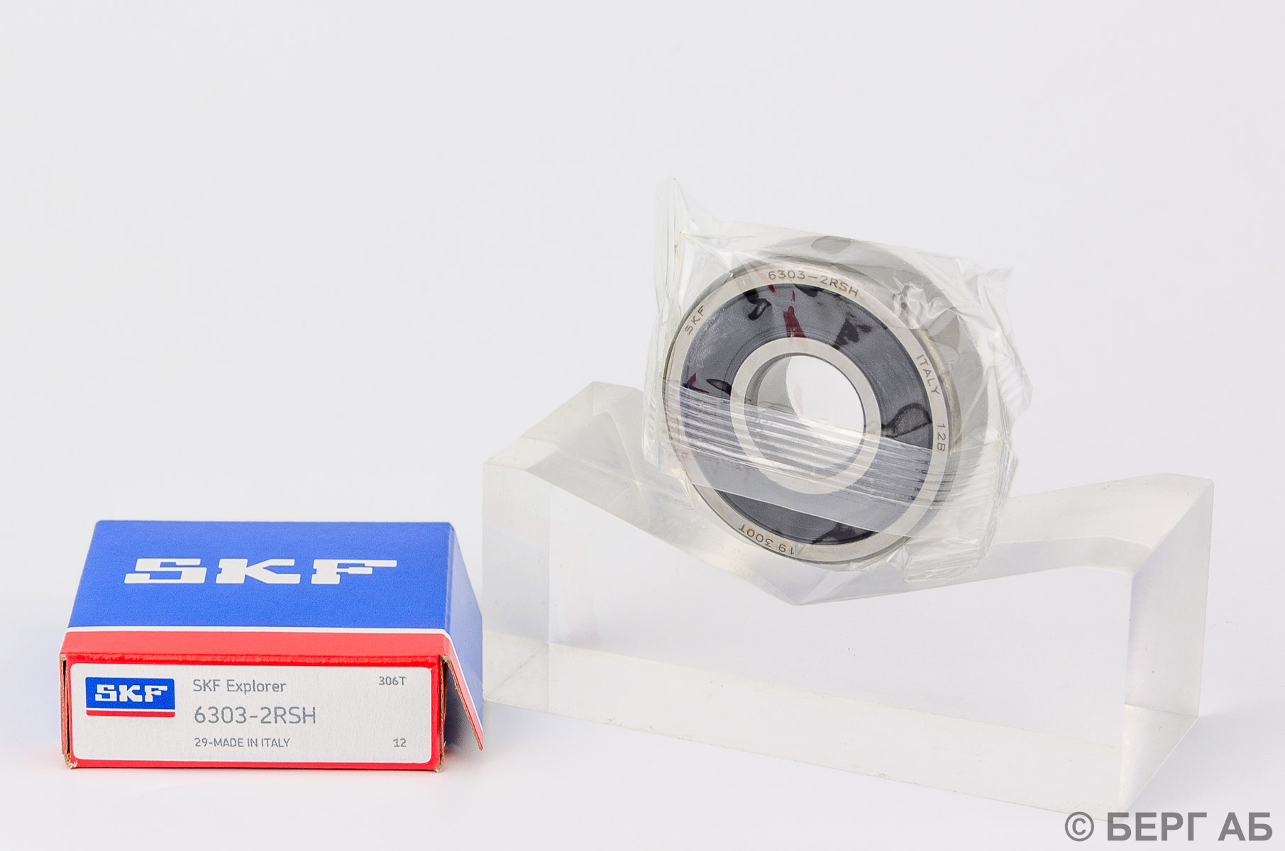 Производитель: SKF</br>Радиальные подшипники. 6303-2RSH