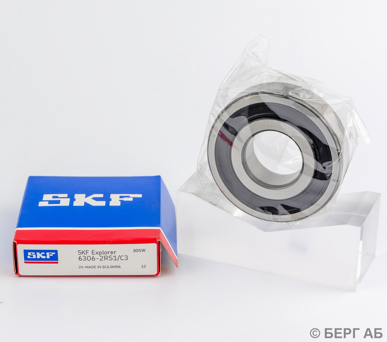 Производитель: SKF</br>Радиальные подшипники. 6306-2RS1/C3