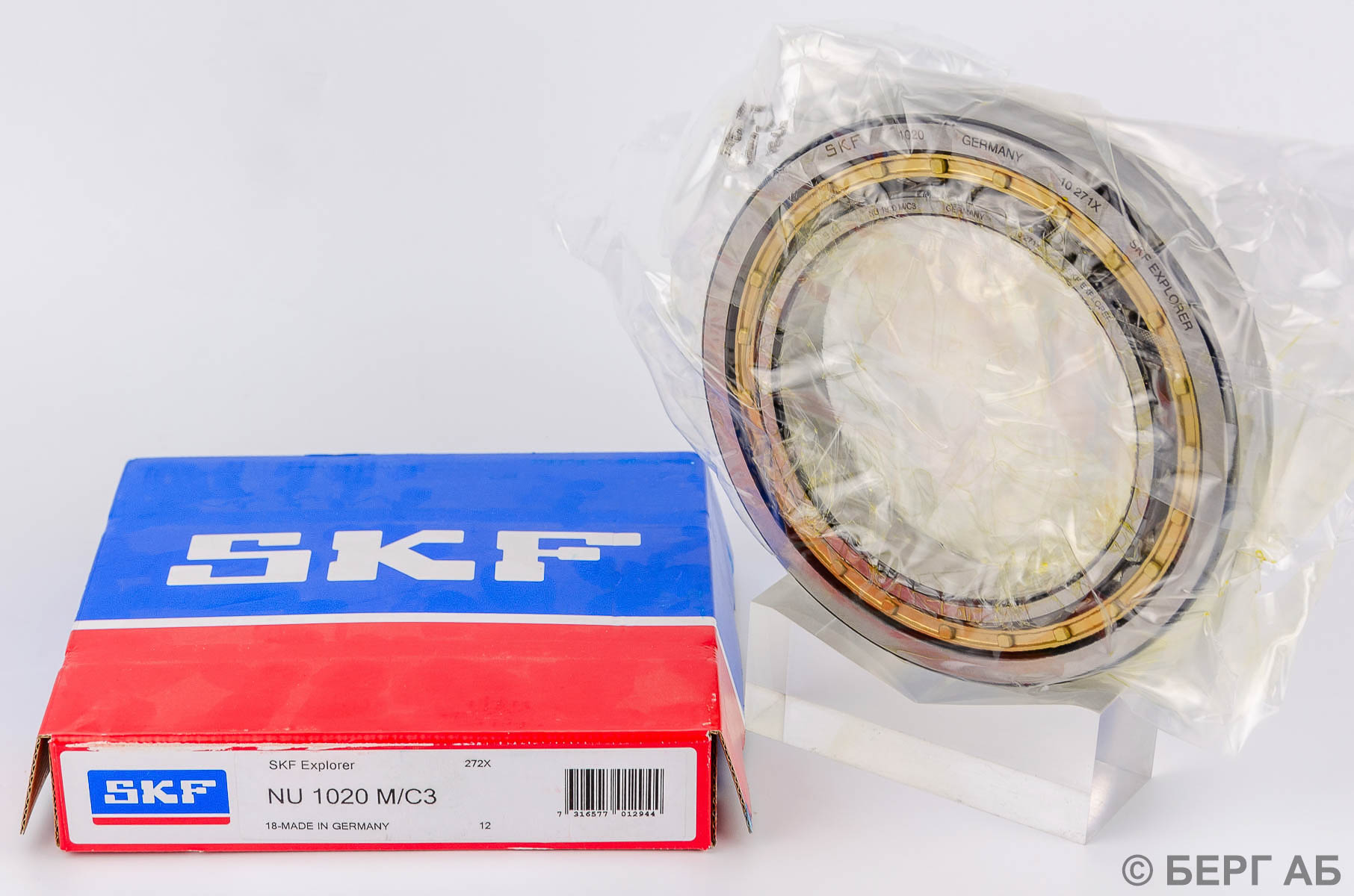 Производитель: SKF</br>Цилиндрические роликовые подшипники NU 1020 M/C3