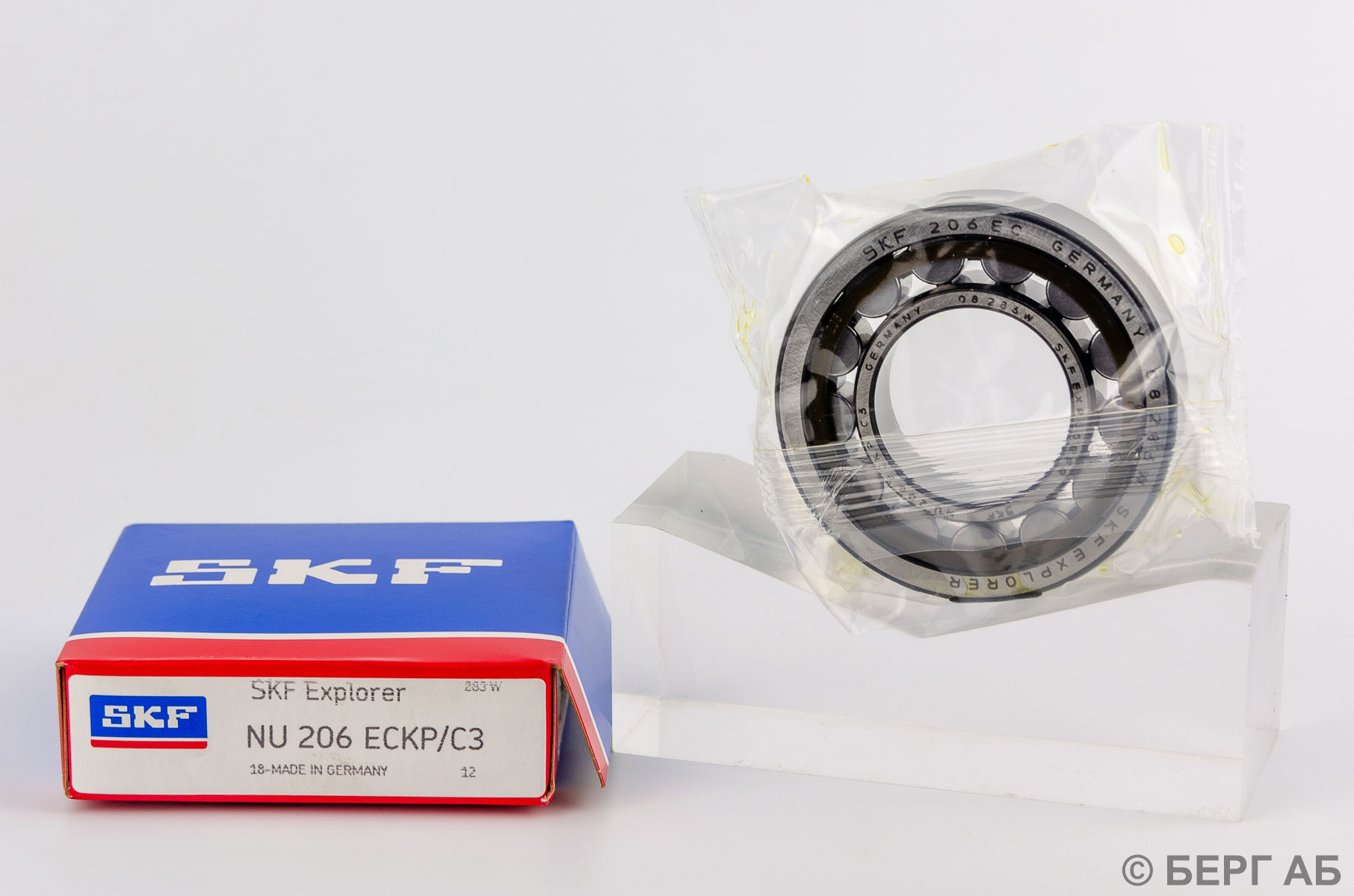 Производитель: SKF</br>Цилиндрические роликовые подшипники NU 206 ECKP/C3