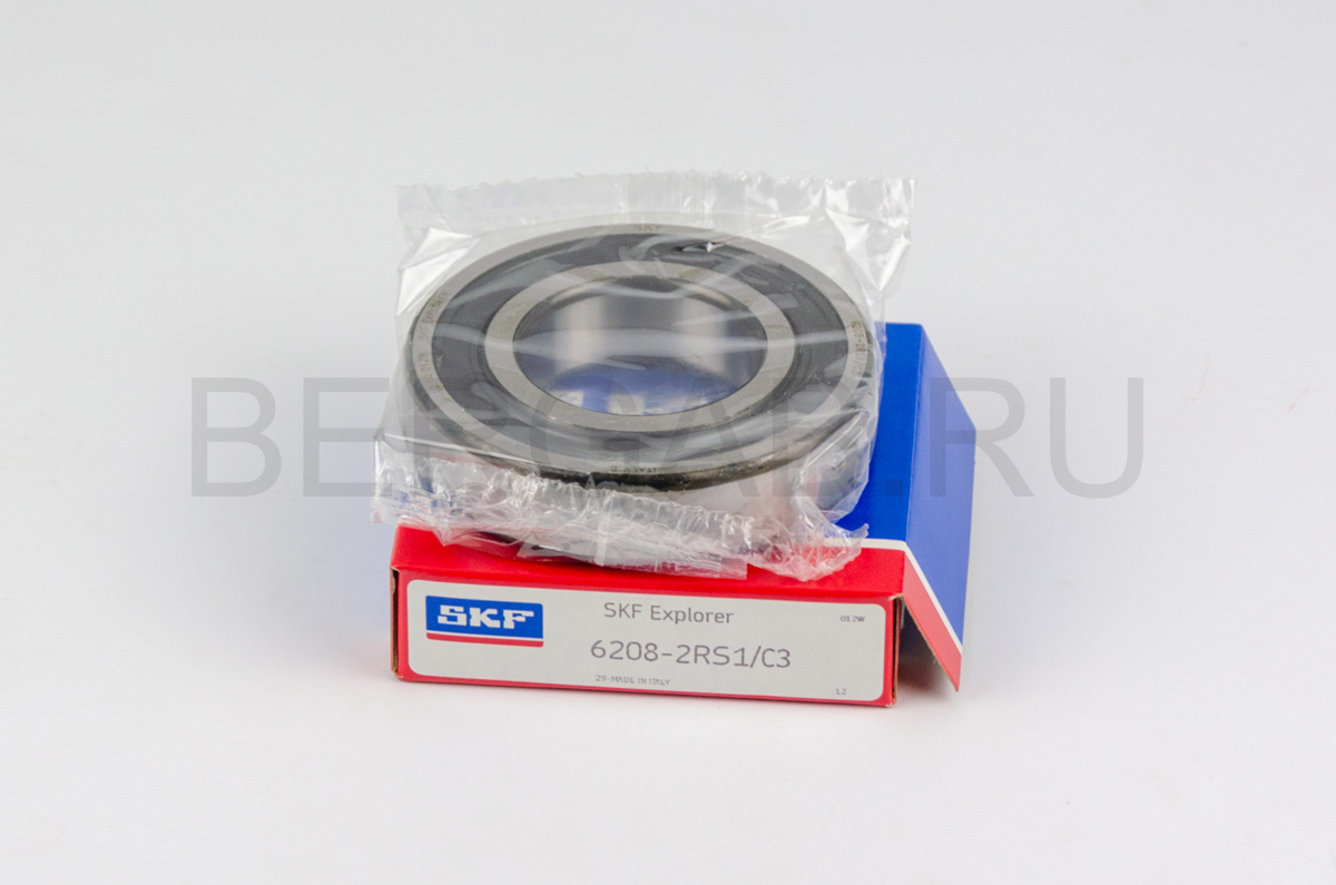 Производитель: SKF</br>Радиальные подшипники. 6208-2RS1/C3