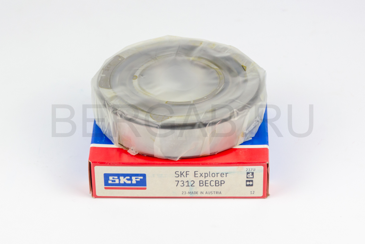 Производитель: SKF</br>Радиально-упорные шариковые подшипники 7312 BECBP