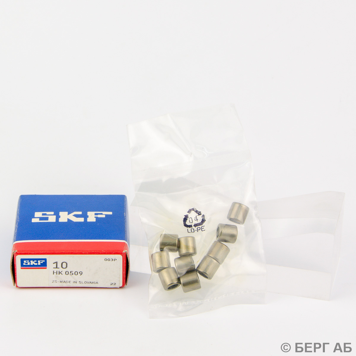 Производитель: SKF</br>Игольчатые подшипники HK 0509