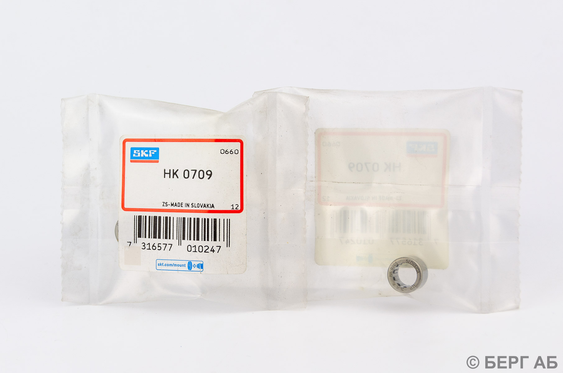 Производитель: SKF</br>Игольчатые подшипники HK 0709