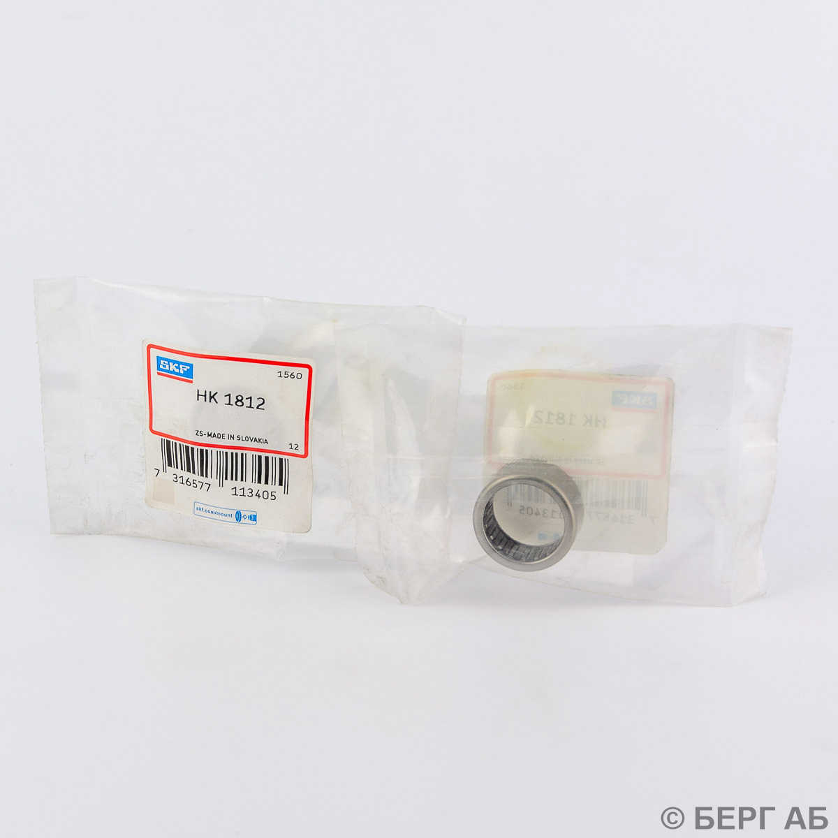 Производитель: SKF</br>Игольчатые подшипники HK 1812