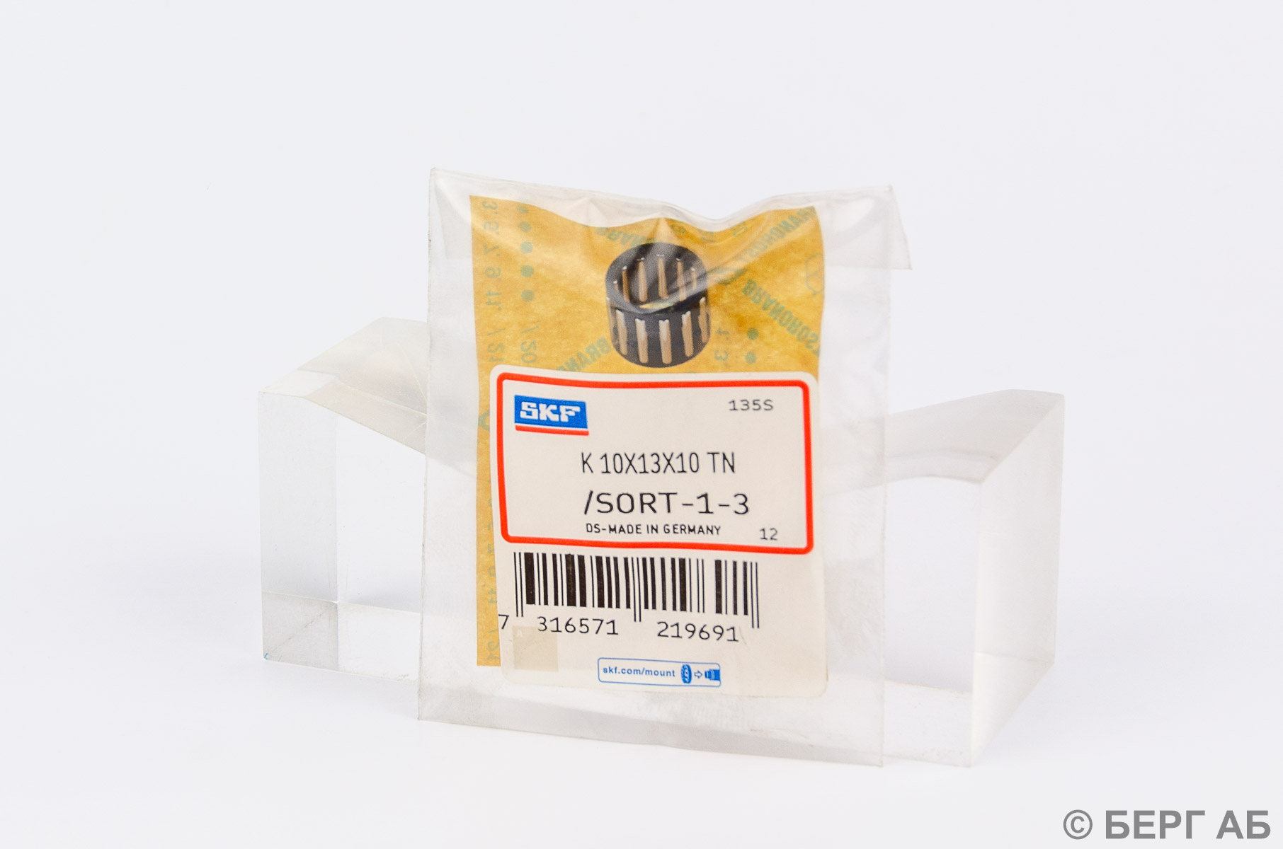 Производитель: SKF</br>Игольчатые подшипники K 10X13X10 TN