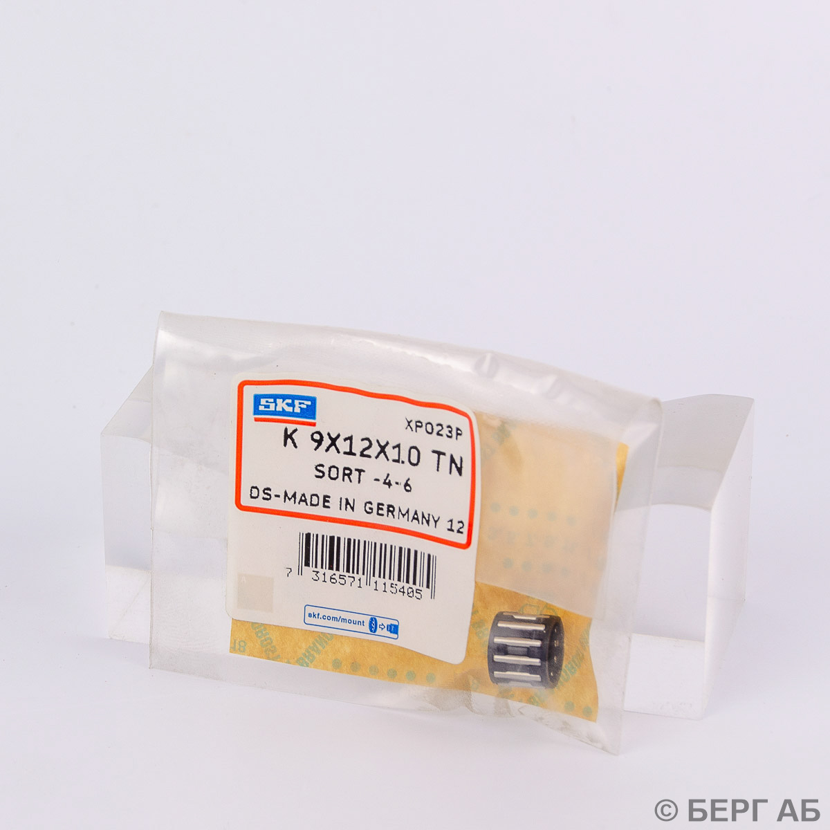 Производитель: SKF</br>Игольчатые подшипники K 9X12X10 TN