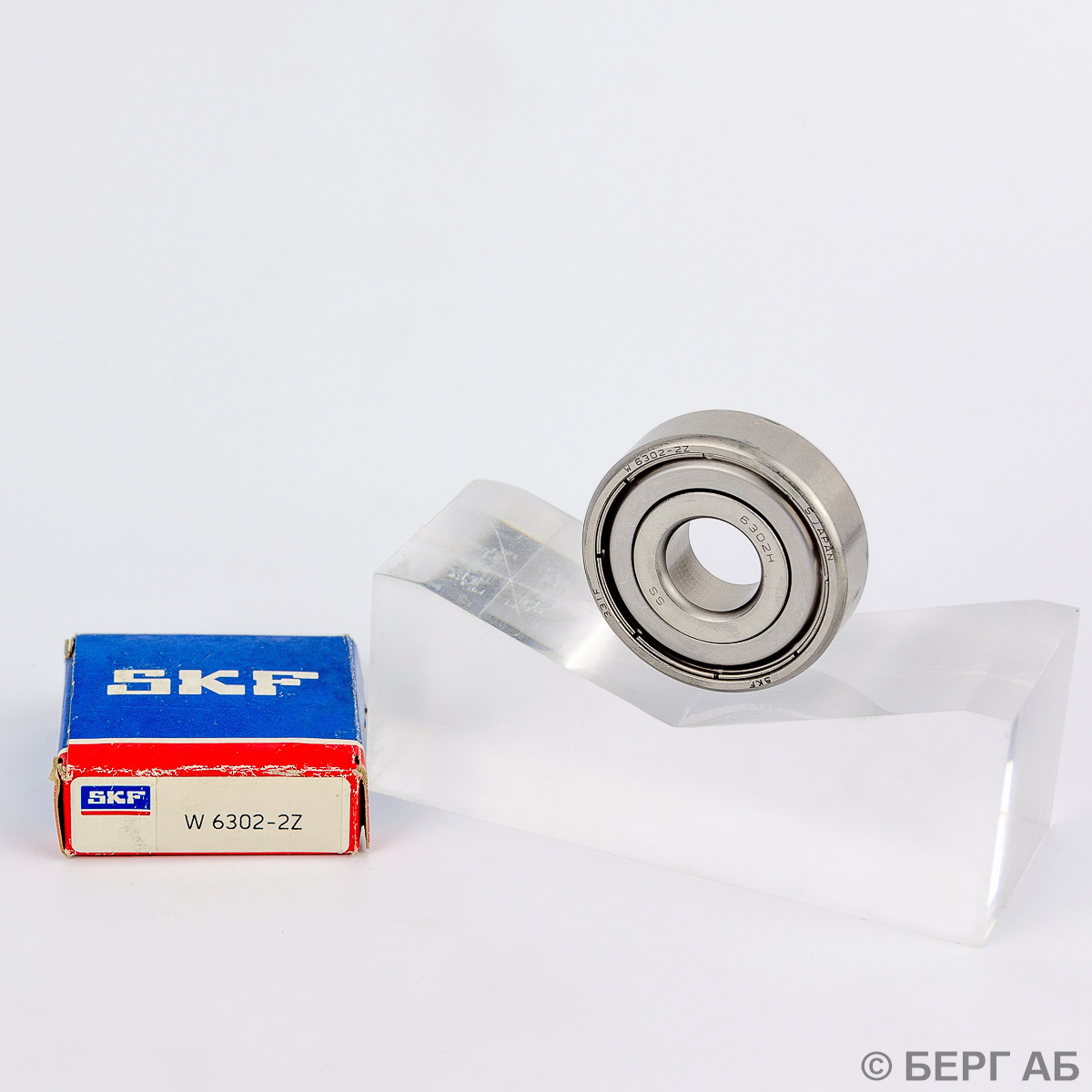 Производитель: SKF</br>Радиальные шарикоподшипники, нержавеющая сталь W 6302-2Z