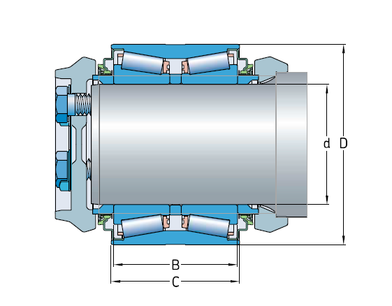 Производитель: SKF</br>Буксовые подшипниковые узлы TBU 90