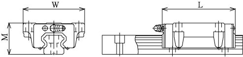 Линейные направляющие (рельсовые) THK HSR 20LB LM THK