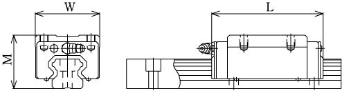 Линейные направляющие (рельсовые) THK HSR 85LR LM THK