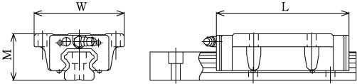 Линейные направляющие (рельсовые) THK HSR 35M1LB LM THK