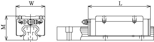 Линейные направляющие (рельсовые) THK HSR 30M1LR LM THK