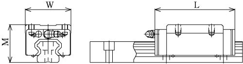 Линейные направляющие (рельсовые) THK HSR 20M1R LM THK