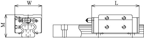 Линейные направляющие (рельсовые) THK HSR 25M1YR LM THK