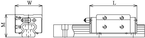 Линейные направляющие (рельсовые) THK HSR 15YRM LM THK