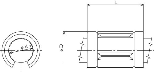 Линейные направляющие (рельсовые) THK LM 35GA-OP LM THK