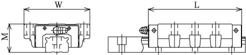 Линейные направляющие (рельсовые) THK NRS 100LB LM THK