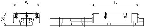 Линейные направляющие (рельсовые) THK RSR 20M1V LM THK
