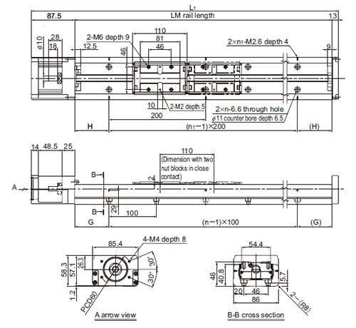 Линейные направляющие (рельсовые) THK SKR46 A/B-540L LM THK