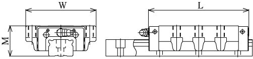 Линейные направляющие (рельсовые) THK SNS 55LC LM THK