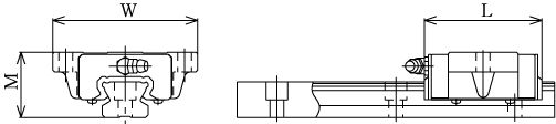 Линейные направляющие (рельсовые) THK SR 20M1SB LM THK