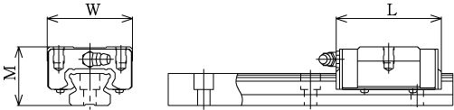 Линейные направляющие (рельсовые) THK SR 30M1V LM THK