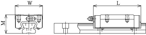 Линейные направляющие (рельсовые) THK SR 30M1W LM THK