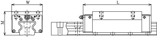 Линейные направляющие (рельсовые) THK SRG 25LR LM THK