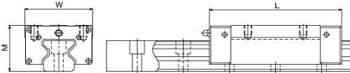 Линейные направляющие (рельсовые) THK SRG 65LV LM THK