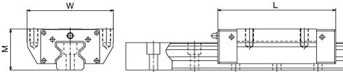 Линейные направляющие (рельсовые) THK SRG 15A LM THK