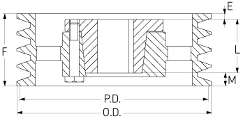 Шкив SKF PHP 8-8V4000-N