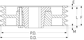 Шкив SKF PHP 4-5V1090-E