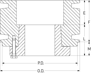 Шкив SKF PHP 4-B38-SD