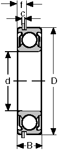 Подшипники серии 6312 6312-2RSNR CONSOLIDATED BEARING
