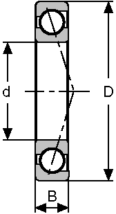 Подшипник 71908-TGP/4 CONSOLIDATED BEARING