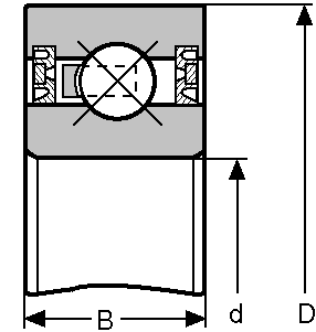 Подшипник KAA-17 XLO-2RS CONSOLIDATED BEARING