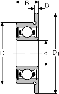 Подшипник F63800-2RS CONSOLIDATED BEARING