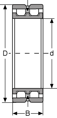 Подшипник NNCL-4840V C/3 CONSOLIDATED BEARING
