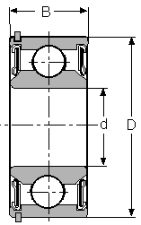 Подшипник S-3501-2RSNR CONSOLIDATED BEARING