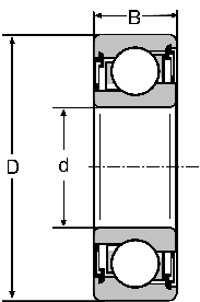 Подшипник 7204 B-2RS CONSOLIDATED BEARING