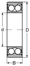 Подшипник 5201 E-2RS CONSOLIDATED BEARING