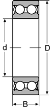 Подшипник 4207-2RS CONSOLIDATED BEARING