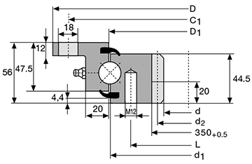 Подшипник VLI 20 0744 CONSOLIDATED BEARING