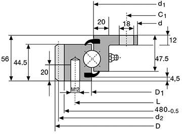 Подшипник VLA20 0944 CONSOLIDATED BEARING