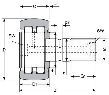 Подшипник PWKR-35-2RS CONSOLIDATED BEARING